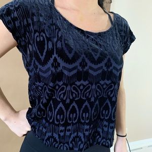 Velvety Navy Top